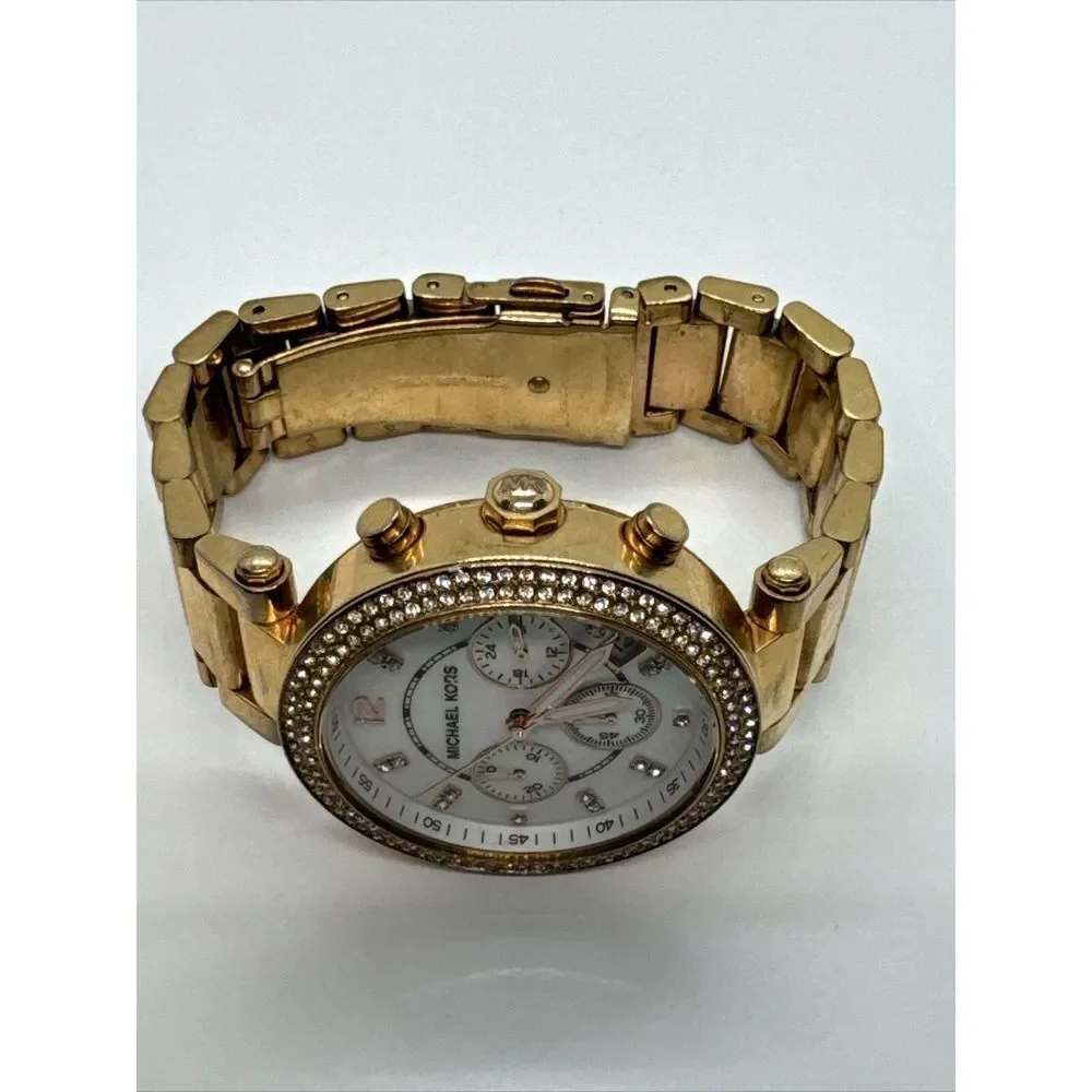 Michael Kors Parker MK5491 Women's Gold Stainless Steel Analog Dial Watch JNA458